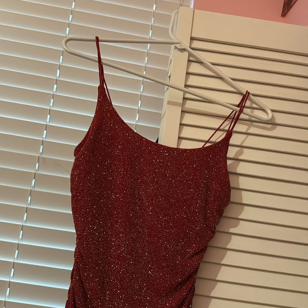 Red Sparkle BodyCon Dress. B. Darlin. Size 1/2 Small.